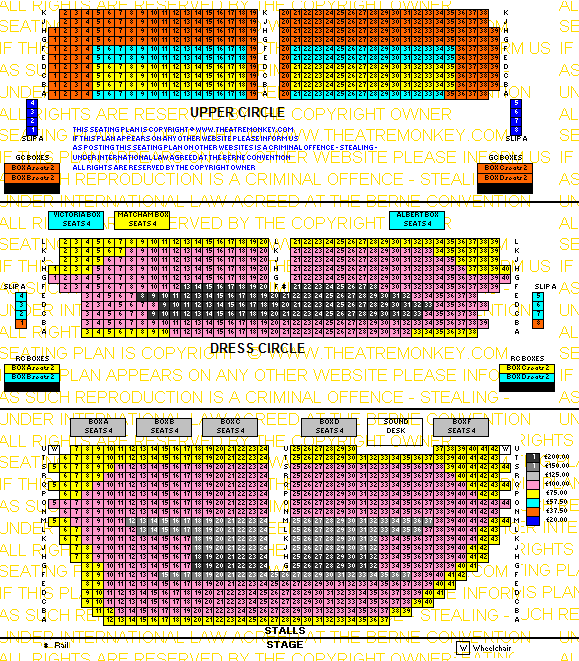 Victoria Palace Theatre Seating Plan Photos | Elcho Table