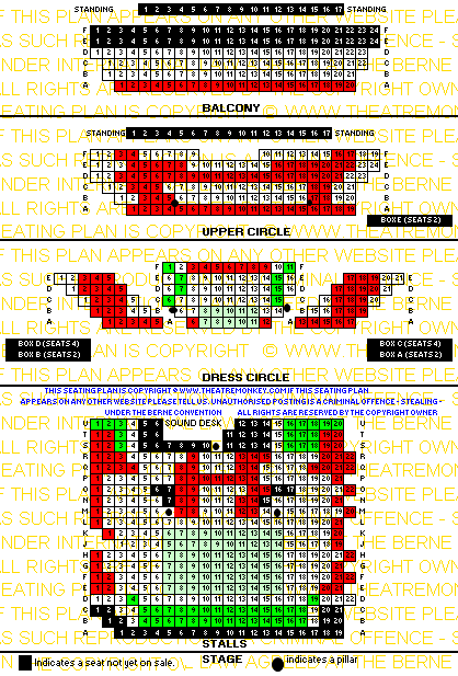 Harold Pinter Theatre value seating plan