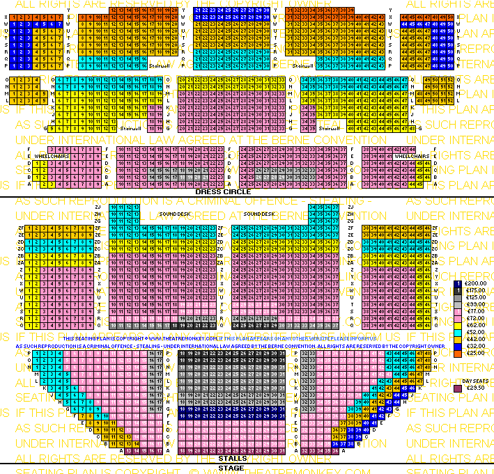 Theatremonkey Seating Plan Apollo Victoria Wicked | Elcho Table