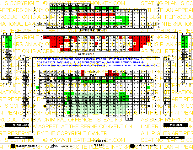 Old Vic Theatre value seating plan