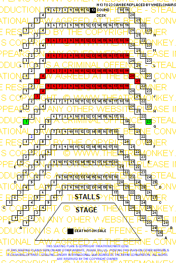 Other Palace Theatre value seating plan