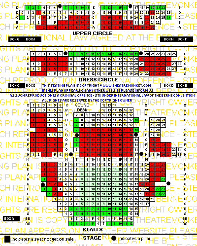 zgarricksept25.gif Garrick Theatre seating plan showing value for money